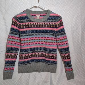 J Crew Fair Isle Sweater Size S